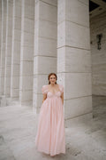 Olivia 100% Cotton Maxi Dress in Pale Pink - Bump Friendly *6/30 PRE-ORDER*