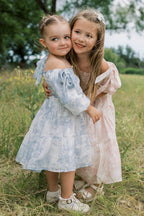 Mini Elena Kids' Dress in Blue Floral *6/30 PRE-ORDER*