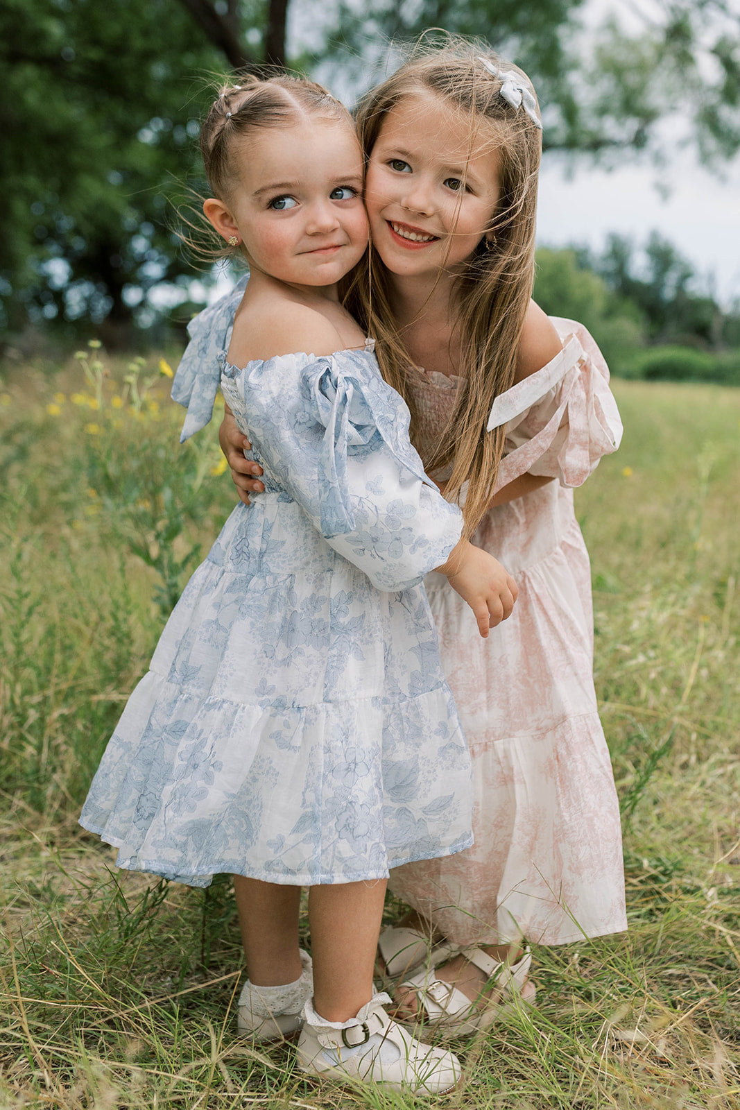 Mini Elena Kids' Dress in Blue Floral *6/30 PRE-ORDER*