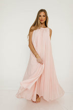 Aurelia Maxi Dress in Light Pink - Bump Friendly