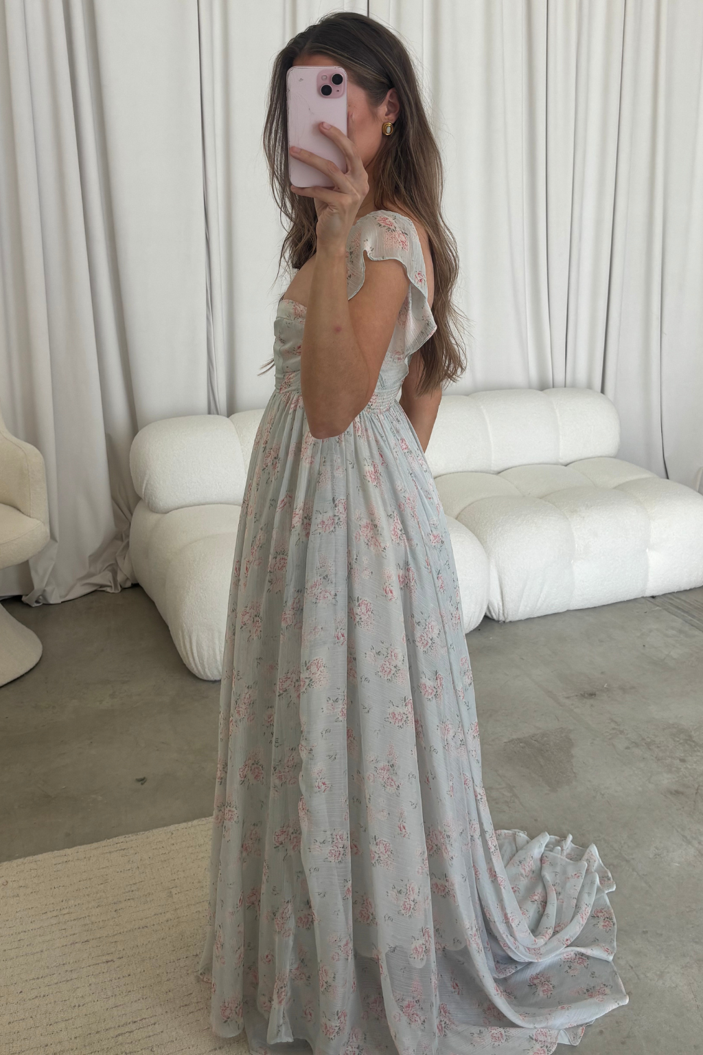 Charleston Maxi Dress in Sage Floral - Bump Friendly & Inclusive Sizing