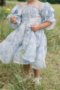 Mini Elena Kids' Dress in Blue Floral *6/30 PRE-ORDER*