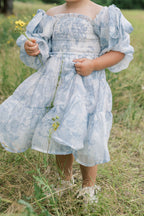 Mini Elena Kids' Dress in Blue Floral *6/30 PRE-ORDER*