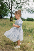 Mini Elena Kids' Dress in Blue Floral *6/30 PRE-ORDER*