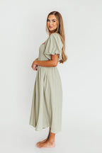 Hamilton Midi Dress in Olive - Bump Friendly & Inclusive Sizing (S-2XL)