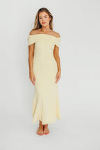 Monroe Maxi Dress in Butter Yellow - Bump Friendly