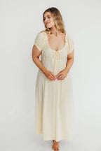 Remi Maxi Dress in Custard
