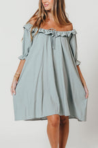 Betty Mini Dress in Sage