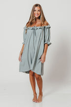 Betty Mini Dress in Sage