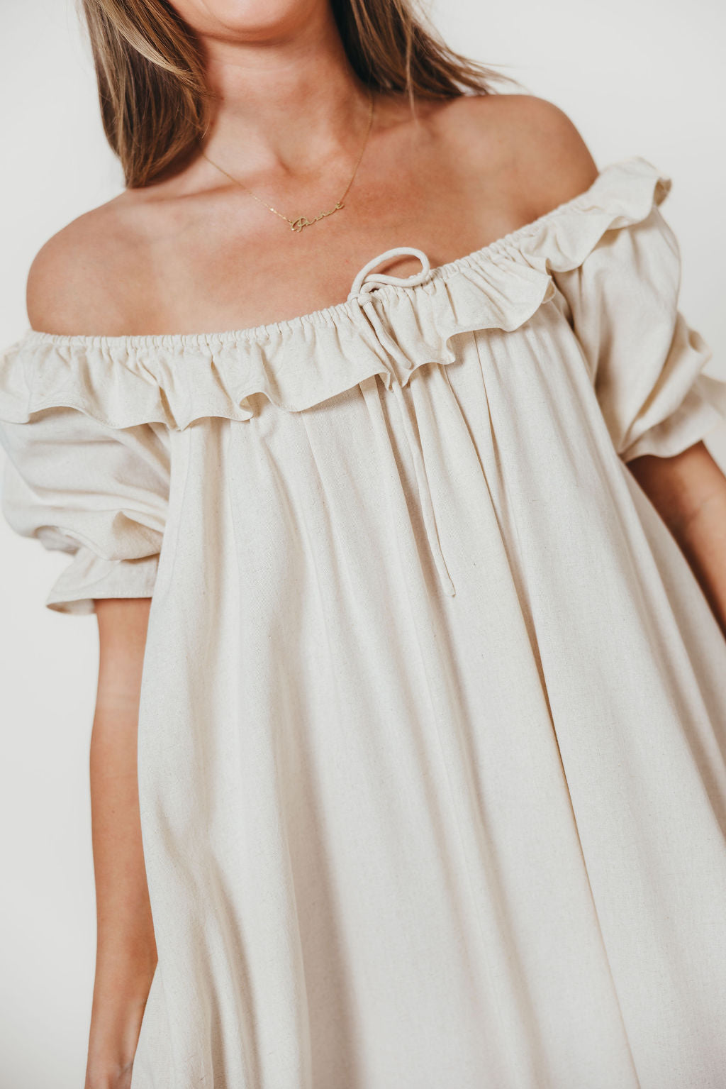 Audrey Maxi Dress in Linen Blend