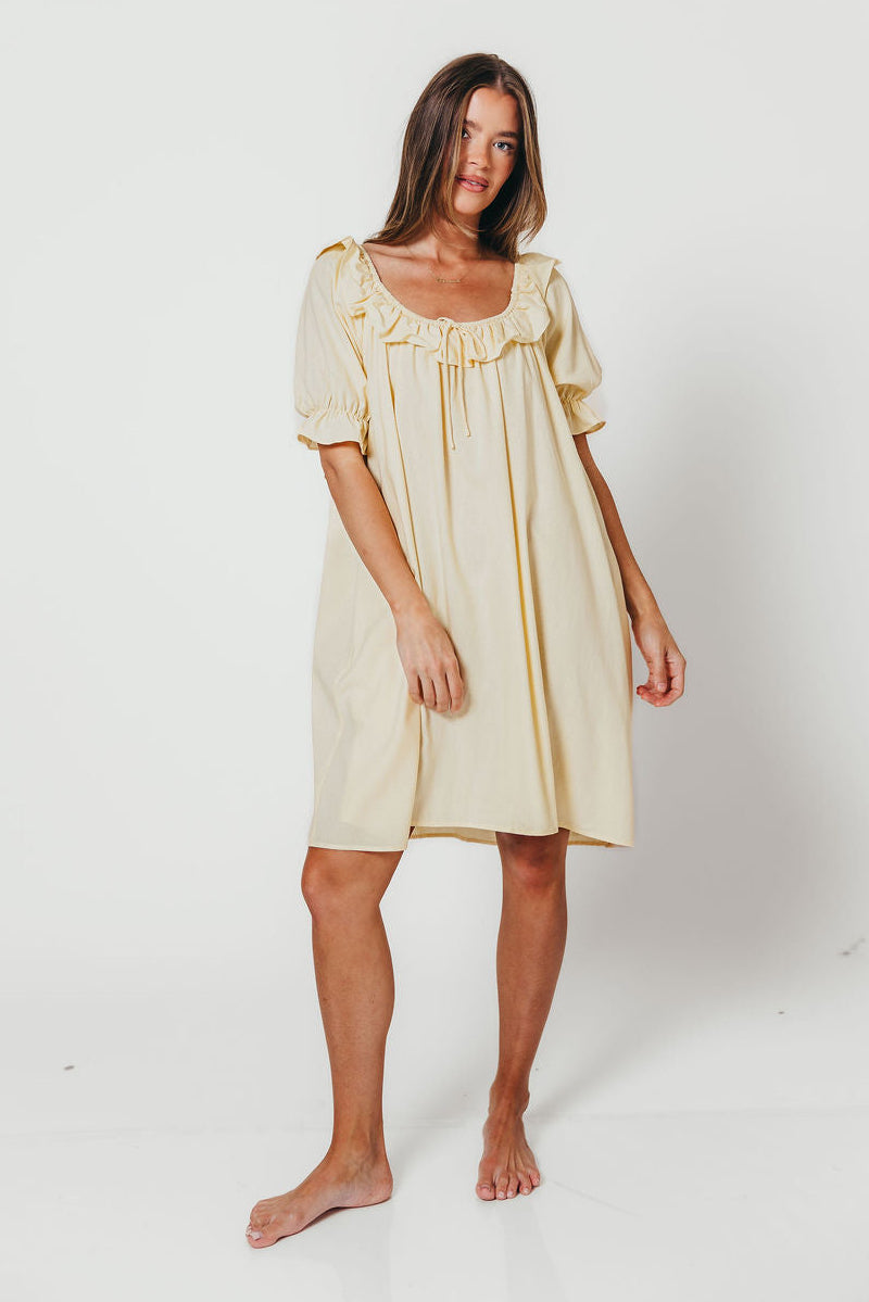 Betty Mini Dress in Butter