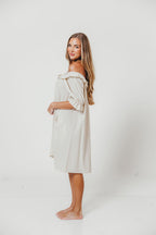 Betty Mini Dress in Linen Blend