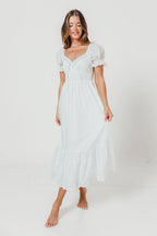 Holdyn 100% Cotton Maxi Dress in Off-White - Inclusive Sizing