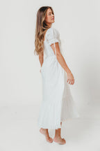 Holdyn 100% Cotton Maxi Dress in Off-White - Inclusive Sizing