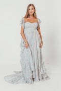 Charleston Maxi Dress in Sage Floral - Bump Friendly & Inclusive Sizing