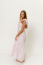 Katy Pleated Bodice Maxi Dress in Light Pink - Bump Friendly *6/30 PRE-ORDER*