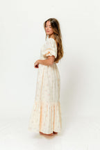 Livvy 100% Cotton Dress in Peach