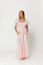 Sydnee Cotton Maxi Dress in Pale Pink - Bump Friendly