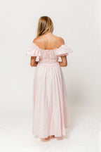 Sydnee Cotton Maxi Dress in Pale Pink - Bump Friendly