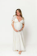 Grayson Maxi Dress in Cream - Bump Friendly & Inclusive Sizing