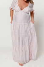 Grayson Maxi Dress in Light Pink - Bump Friendly & Inclusive Sizing