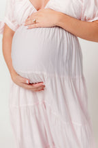 Grayson Maxi Dress in Light Pink - Bump Friendly & Inclusive Sizing