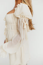 Macbeth Mini Dress in Cream