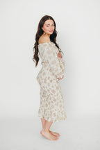 The Chloe Midi Dress in Brown - Bump Friendly *Final-Sale*