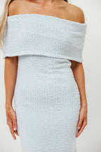Brit Maxi Dress in Dusty Blue - Bump Friendly