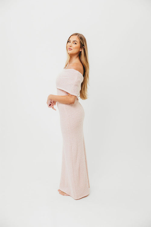 Brit Maxi Dress in Dusty Pink - Bump Friendly