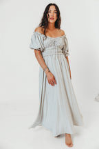 Sydnee Maxi Dress in Hamptons Blue Stripe - Bump Friendly