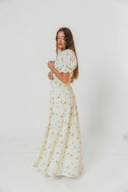 Sydnee Maxi Dress in Yellow Floral - Bump Friendly & Inclusive Sizing