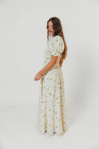 Sydnee Maxi Dress in Yellow Floral - Bump Friendly & Inclusive Sizing