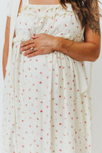 Ellery Tank Maxi Dress with Bow Straps in Primrose - Bump Friendly