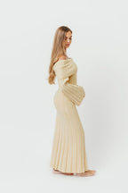 Evella Maxi Dress in Butter Yellow - Bump Friendly & Inclusive Sizing