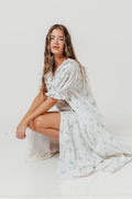 Sunday 100% Cotton Maxi Dress in Off-White - Bump Friendly & Inclusive Sizing