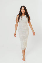 Valerie Lace Midi Dress in Cream