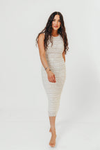 Valerie Lace Midi Dress in Cream