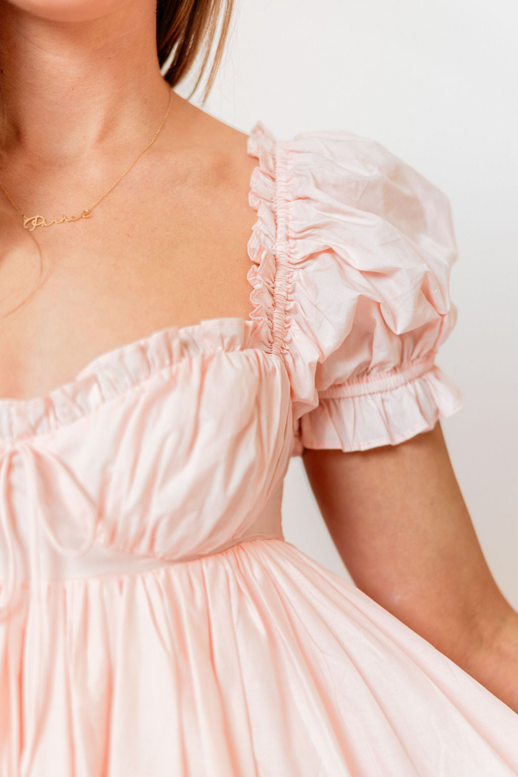 Olivia 100% Cotton Maxi Dress in Pale Pink - Bump Friendly *6/30 PRE-ORDER*