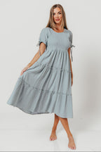 Trisha Midi Dress in Summer Song