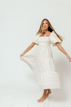 Elena 100% Cotton Midi Dress in Pink Tulip - Bump Friendly & Inclusive Sizing