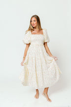 Elena 100% Cotton Midi Dress in Pink Tulip - Bump Friendly & Inclusive Sizing
