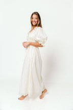 Daydreamer 100% Cotton Maxi Dress in Cream - Bump Friendly