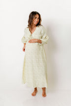 Hunter 100% Cotton Midi Dress in Ditsy - Bump Friendly
