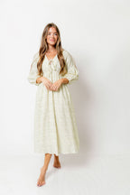 Hunter 100% Cotton Midi Dress in Ditsy - Bump Friendly