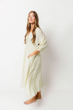 Hunter 100% Cotton Midi Dress in Ditsy - Bump Friendly