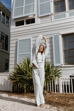 Naomi Striped Long Sleeve Top in Hamptons Blue