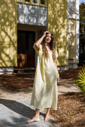 Lana Puff Sleeve Maxi Dress in Yellow