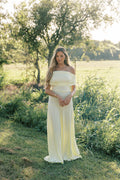 Halo Maxi Dress in Buttercream *Final Sale*