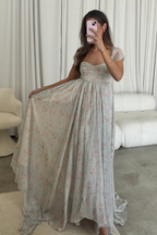 Charleston Maxi Dress in Sage Floral - Bump Friendly & Inclusive Sizing
